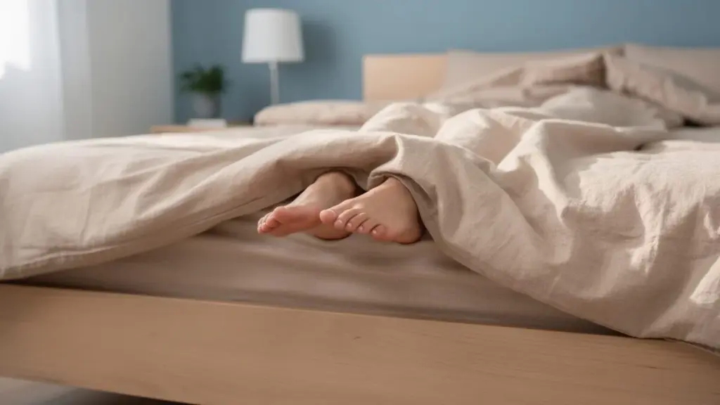 Perché alcune persone devono tenere i piedi fuori dal piumone? Gli specialisti del sonno hanno una risposta chiara